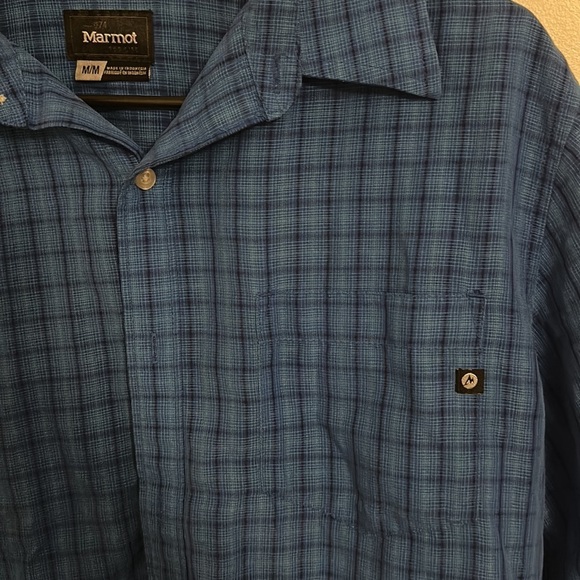 Marmot Short Sleeve Button Down Size M - Picture 3 of 5